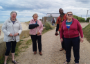 Staff visit to Bacton to bless Betty on her way to retirement