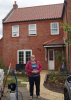Betty outside the home she shares with Mark in Bacton