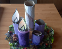 Lesley's homemade Advent Candles