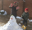 Dee & Alan's Family Snowman in Fakenham