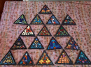 The triangles made at the Mosaic Workshop on June 4th